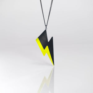 Bolt Pendant | Neon Yellow Vinyl