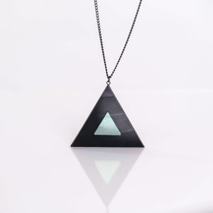 Triangle Pendant | Seafoam Vinyl