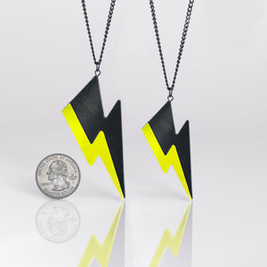 Bolt Pendant | Neon Yellow Vinyl
