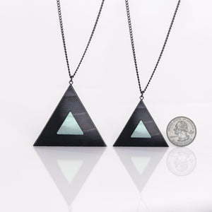 Triangle Pendant | Seafoam Vinyl